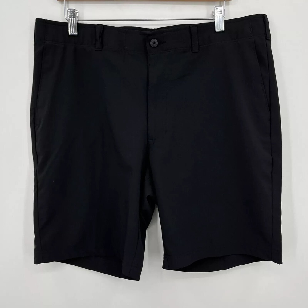 Ben Hogan Golf Chino Shorts Men's Size 42 Black Zip Fly Pockets Moisture Wicking